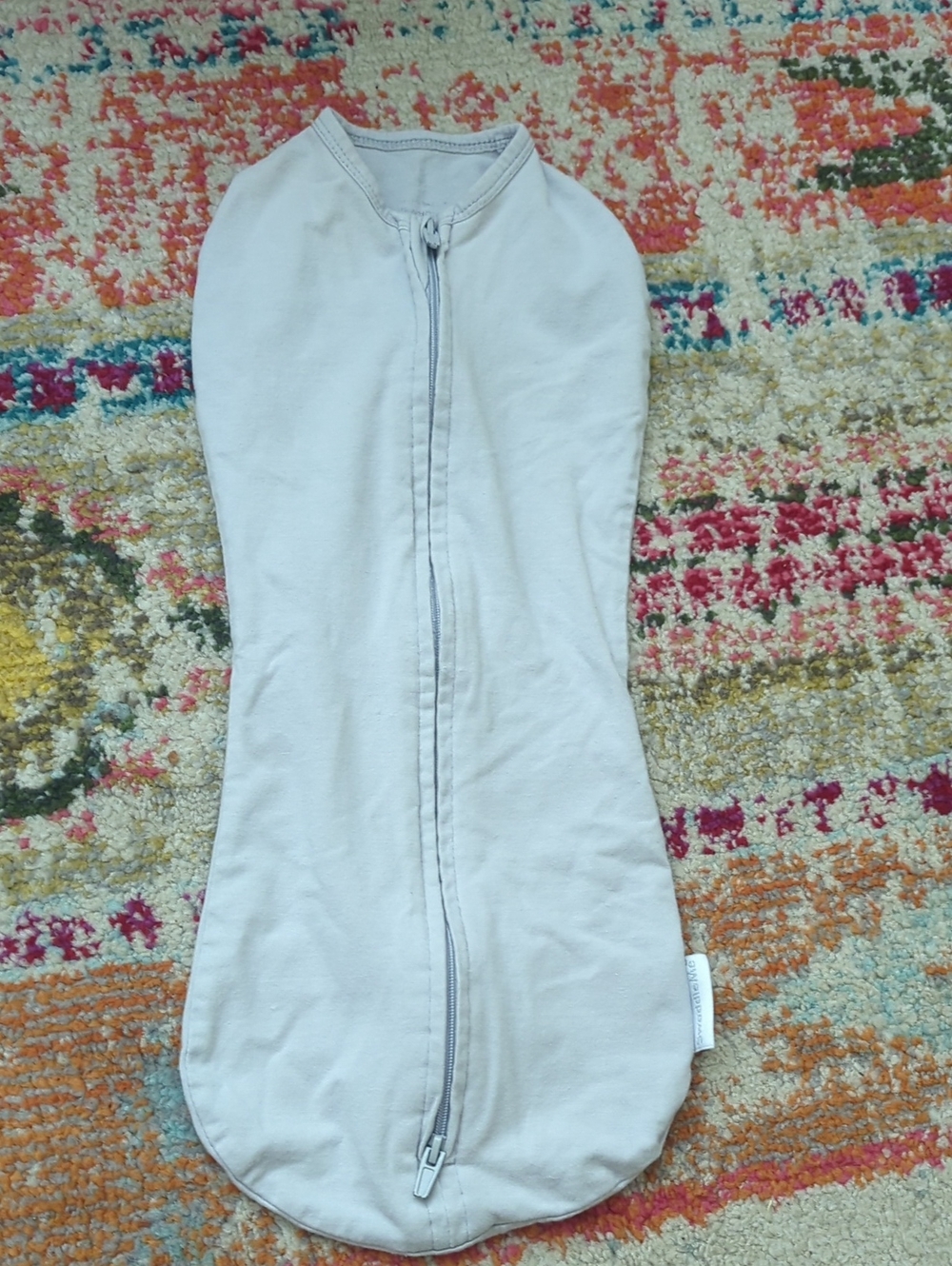 SwaddleMe Light Gray Zippered Baby Swaddle